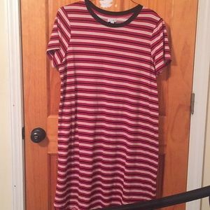 Red/black/blue dress